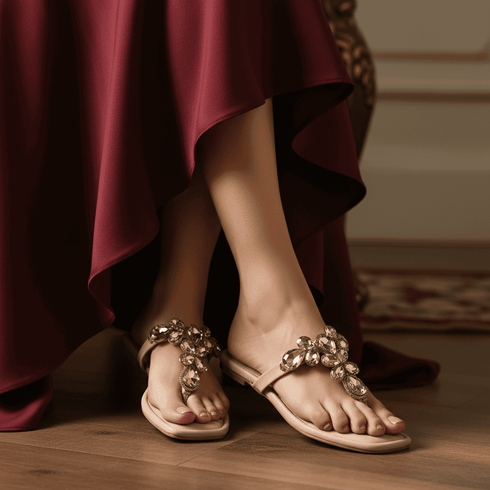 Light Pink Flats for Women - Daily & Office Wear - Image 1 - Cunei India