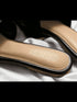 Luxe Golden Black Flats - cunei