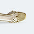 Luxurious Gold Studded Transparent Strap Wedges โ Womenโs