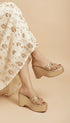 Luxurious Gold Studded Transparent Strap Wedges โ Womenโs Fashion - cunei