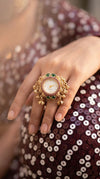 Luxury Green Ring Heritage Dial Watch for Women