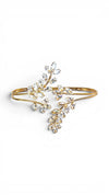 Leafy Crystal Cuff Bracelet for Women - Party & Wedding Wear