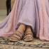 Mauve Flat Sandals