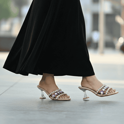 Mauve Heels for Women - Party & Wedding Wear - Image 7 - Cunei India