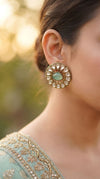 Mint Green Polki Round Finger Ring product photo, Cunei India