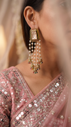 Multi-Color Pearl Cascading Hanging Earrings product photo, Cunei India