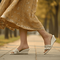 Multi-Stone Wedges for Women - Casual & Party Wear - Image 4 - Cunei India