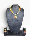 Multicolour Kundan Stones Necklace Set - view 4