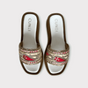 Red Embroidered Multicolour Sandals for Women - Casual & Summer Wear - Image 2 - Cunei India