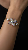 Multicoloured Mirror Work Cuff Bracelet for Women - Party & Wedding Wear