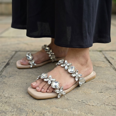 Crystal Strap Flats for Women - Daily & Office Wear - Image 8 - Cunei India