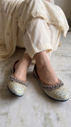 Light Blue Ghungroo Jutti for Women