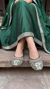 Green Ghungroo Jutti for Women