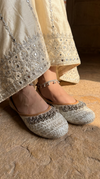 White Ghungroo Jutti for Women