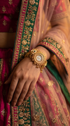 Heritage Red Stone Work and Pearl Rajwadi Watch for Women