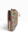 Nude Embroidered Rectangular Box Clutch - view 2