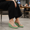 Green Transparent Pastel Wedges for Women - Casual & Party Wear - Image 2 - Cunei India
