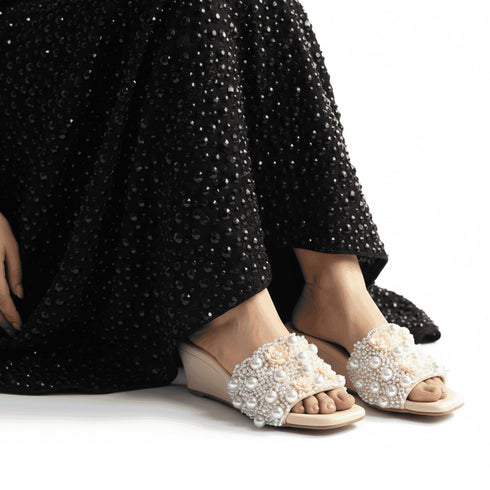 Pearl Flower Wedges