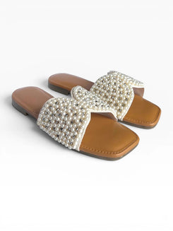Pearl Embellished Flats for Women - Casual and Festive Wear - view 9