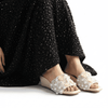 Pearl Flower Wedges for Women - Casual & Party Wear - Image 4 - Cunei India