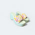 Pistachio Green Hand Embroidered Wedges - cunei