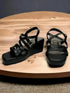 Womens Pure Noir Black Wedges