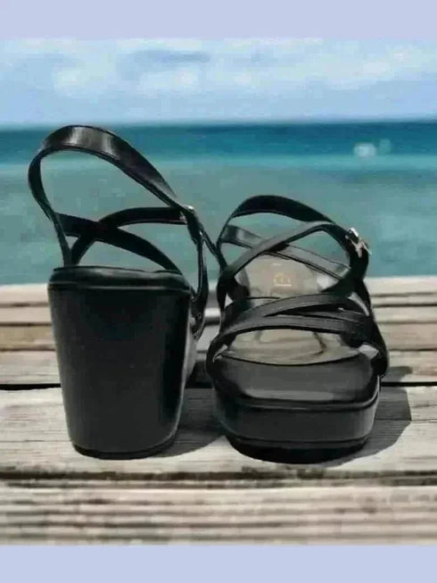 Pure Noir Black Wedges - cunei