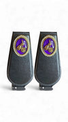 Purple and Gold Cz Oval Stud Earrings for women, Cunei India