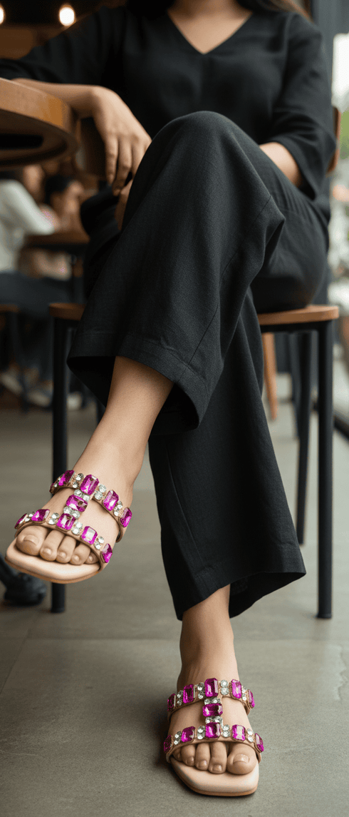 Royal Pink Flats for Women - Daily & Office Wear - Image 1 - Cunei India