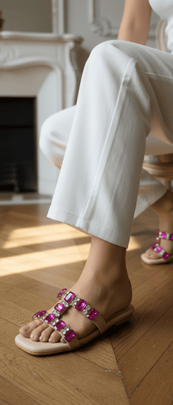 Royal Pink Flats for Women - Daily & Office Wear - Image 4 - Cunei India