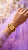 Rare Victorian Golden Dial Multicolour Heritage Watch for Women - view 2