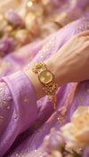 Rare Victorian Golden Dial Multicolour Heritage Watch for Women - view 4