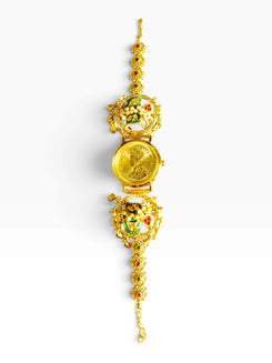 Rare Victorian Golden Dial Multicolour Heritage Watch for Women - view 5