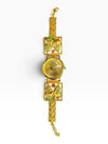 Rare Victorian Golden Dial Pastel Green Heritage Watch for Women - view 3