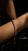 Rose Gold Tennis Bracelet for Women - Party & Wedding Wear
