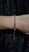 Rose Gold Tennis Bracelet for Women - Party & Wedding Wear - view 2