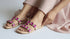 Royal Pink Flat Sandals