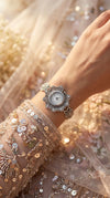 Silver Floral Wrist Watch product photo, Cunei India