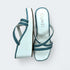 Sky Blue and White Wedges - cunei