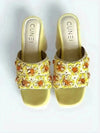 Sunflower Yellow Floral Wedges - cunei