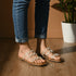 Tan Festive Pearl Flats - cunei