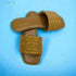 Womens Tan Opulence Buttoned Slides