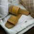 Womens Tan Opulence Buttoned Slides