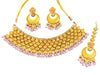 Traditional Light Pink Heritage Polish Choker Necklace Set - view 2