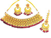 Traditional Red Heritage Polish Choker Necklace Set - view 3