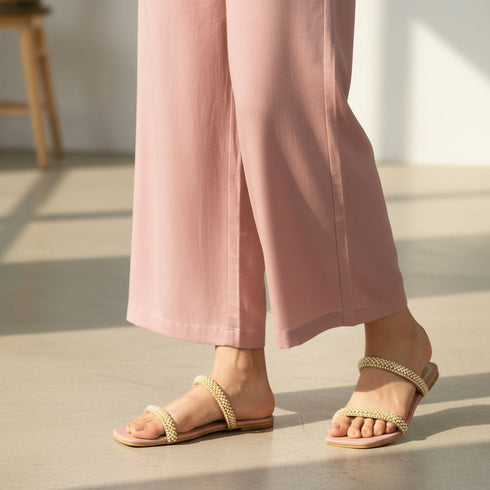 Pink Pearl Twin Flats for Women - Daily & Office Wear - Image 1 - Cunei India