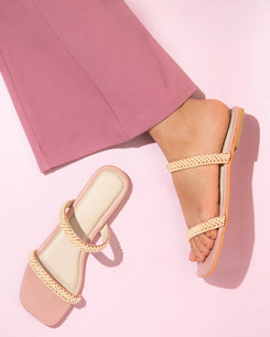 Pink Pearl Twin Flats for Women - Daily & Office Wear - Image 7 - Cunei India