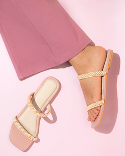 Pink Pearl Twin Flats for Women - Daily & Office Wear - Image 7 - Cunei India