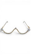 White Crystal Rounded Facelet - Party & Wedding Wear - view 3