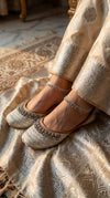 White Ghungroo Jutti for Women